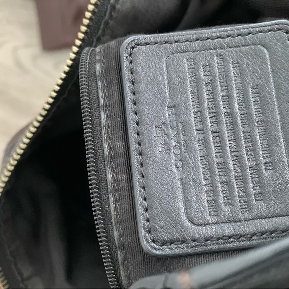 Monogram Coach Black Shoulder Bag - Picture 5 of 11